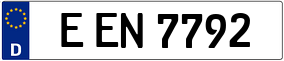 Trailer License Plate
